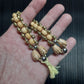 Handmade Wooden Chetki Skilltoy | Slavic Flip Rosary | Pocket Worry Beads for Handy "Golden Thunder Meditation"