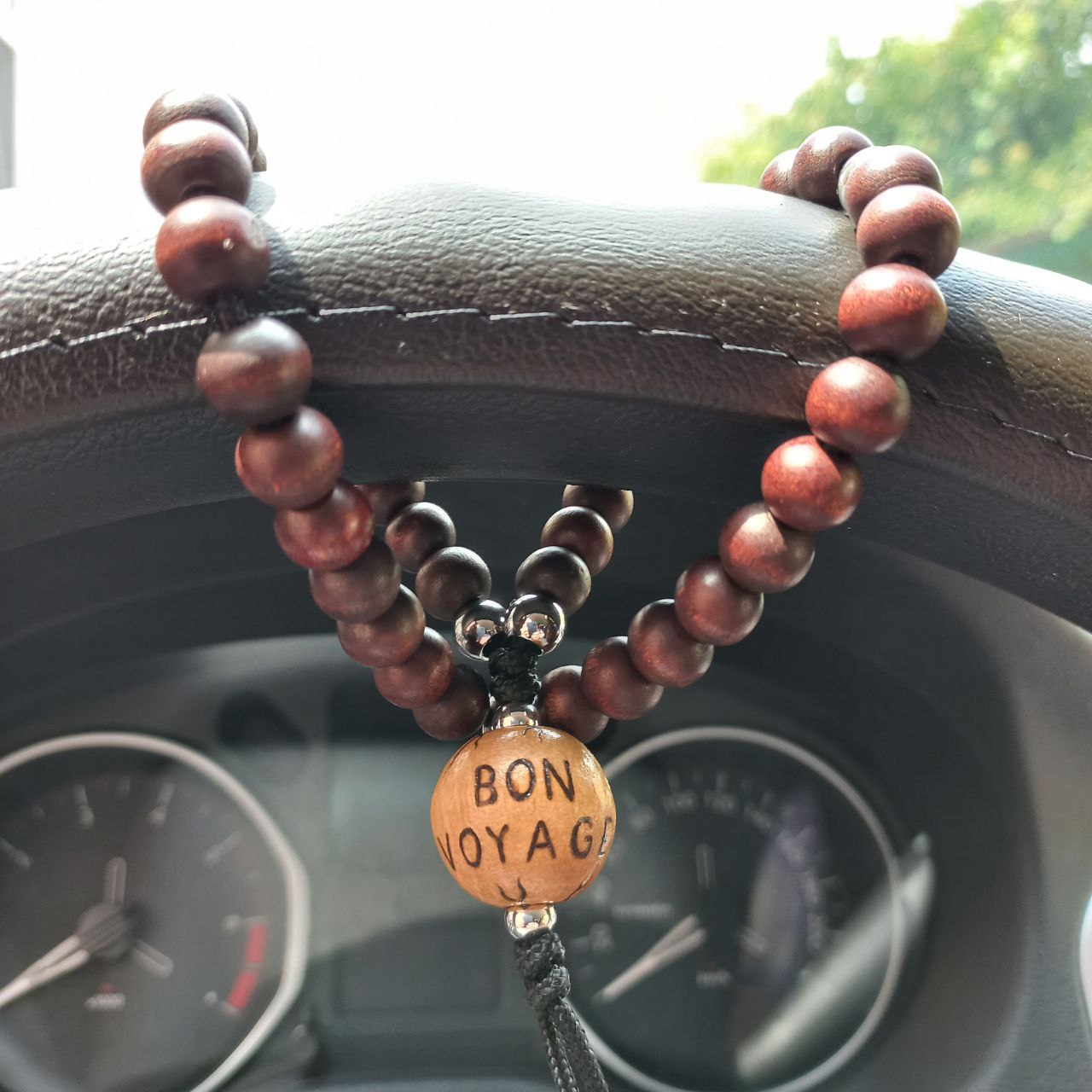 Car rosary "Bon voyage", auto rosary for mirror and gearboxy, antistress meditation and finger training (SCU: 3902)