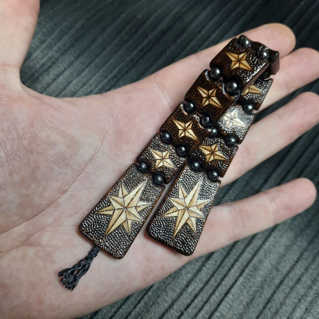 Chetki wooden "Wind rose" handmade