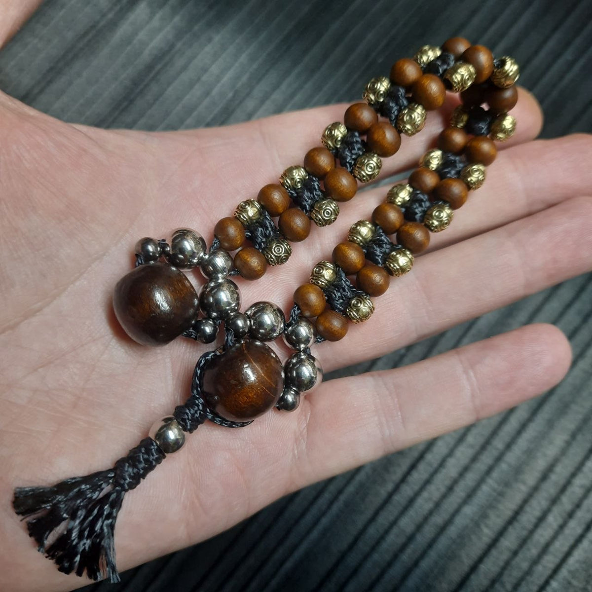 Handmade Wooden Chetki Skilltoy "Berivest – Guardian of the Fields"      Slavic Flip Rosary | Pocket Worry Beads for Hand Dexterity