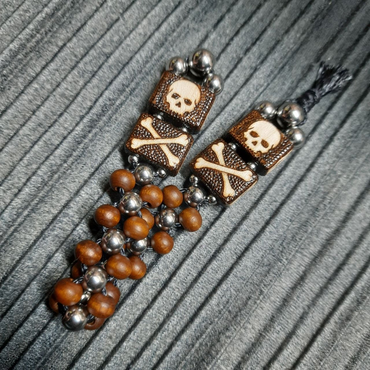 Handmade Wooden Chetki Skilltoy "Treasure Hunter" Slavic Flip Rosary | Pocket Worry Beads for Hand Dexterity