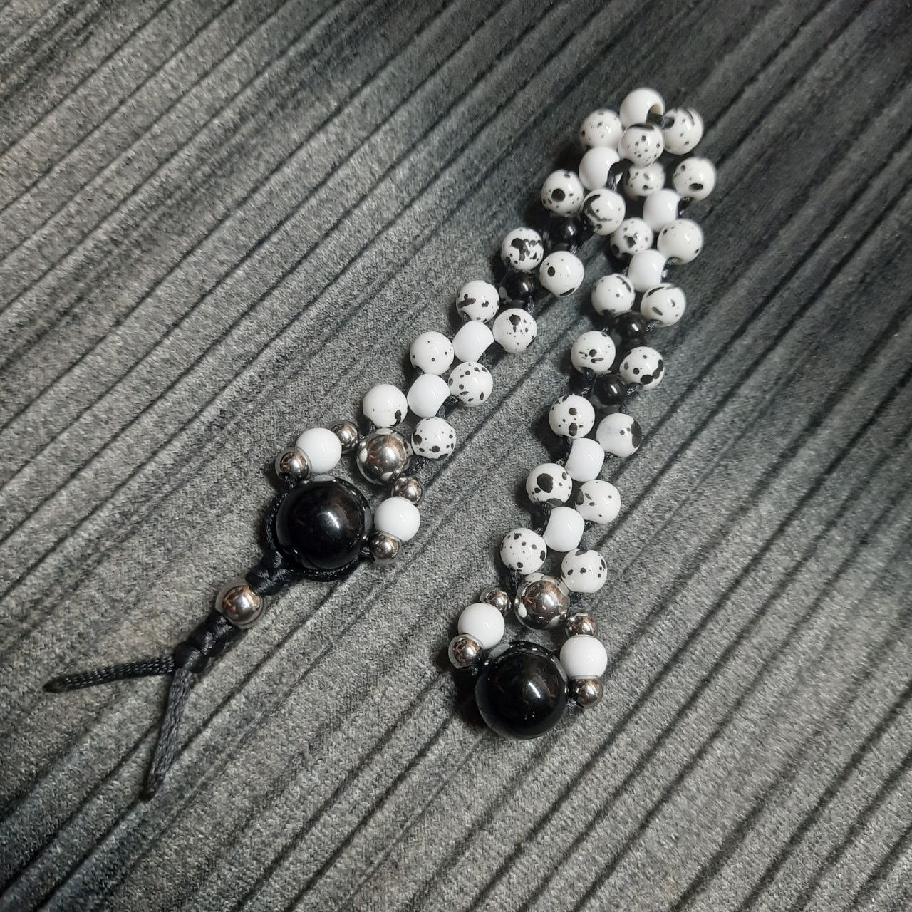 Handmade Chetki Skilltoy | Slavic Flip Rosary | Pocket Worry Beads for Hand Dexterity "28 Dalmatians"