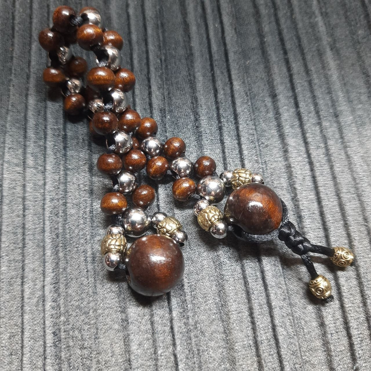Handmade Wooden Chetki Skilltoy | Slavic Flip Rosary | Pocket Worry Beads for Hand "Duality of Eternity"