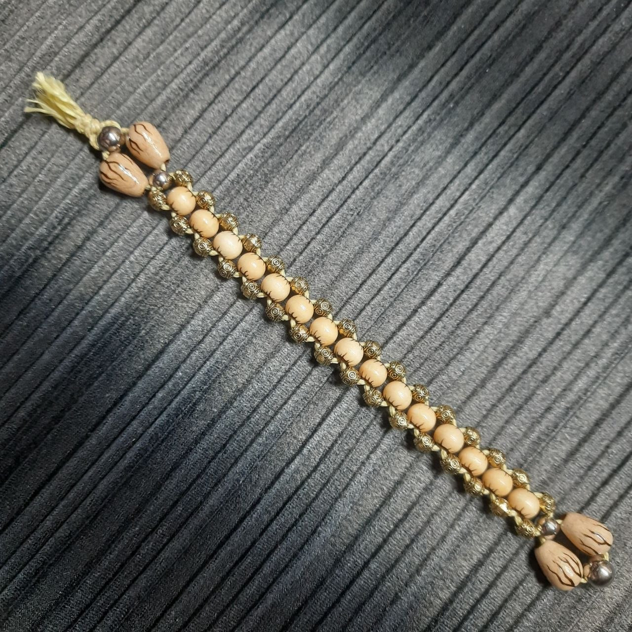 Handmade Wooden Chetki Skilltoy | Slavic Flip Rosary | Pocket Worry Beads for Handy "Golden Thunder Meditation"