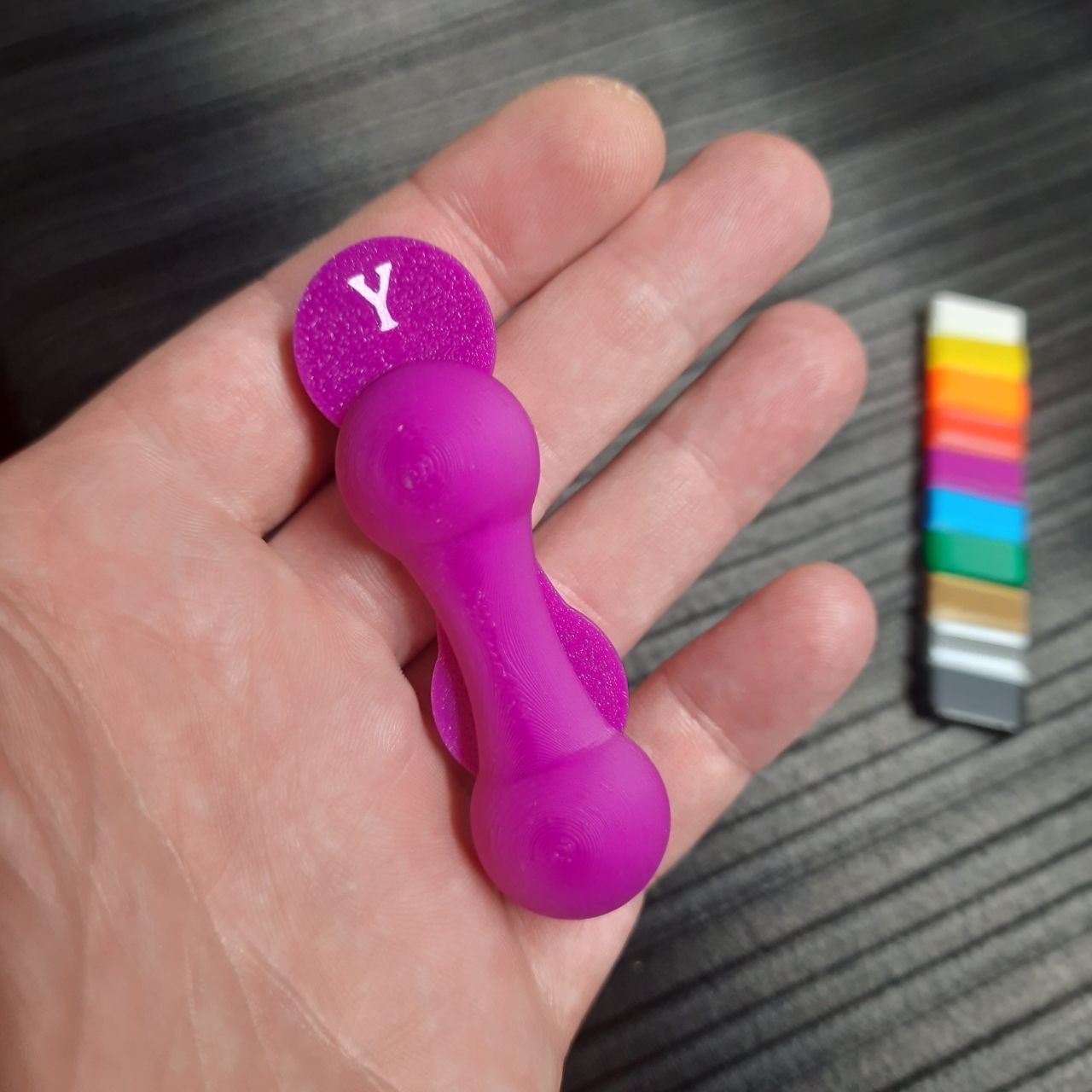 Knuckleroller - slider "Decision making", magnetic fidget.