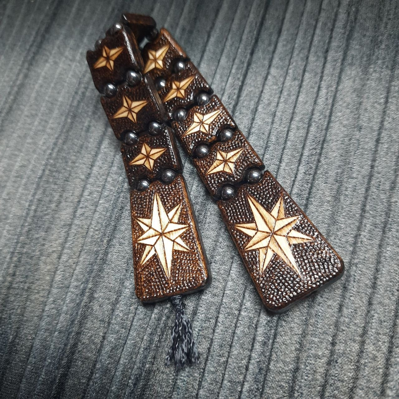 Chetki wooden "Wind rose" handmade