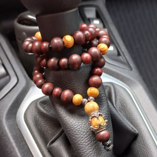 Car rosary "Fair balance", auto rosary for mirror and gearboxy, antistress meditation and finger training (SCU: 3-10-15)