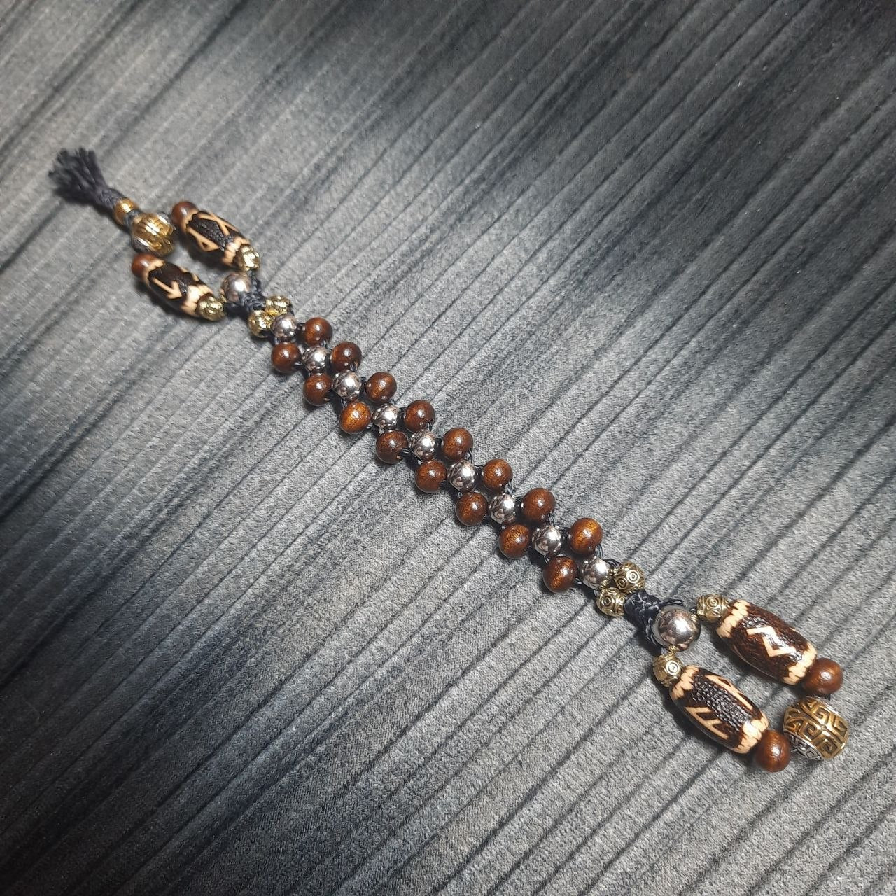 Handmade Wooden Chetki Skilltoy | Slavic Flip Rosary | Pocket Worry Beads for Handy "Konung of the Fertile Valley"