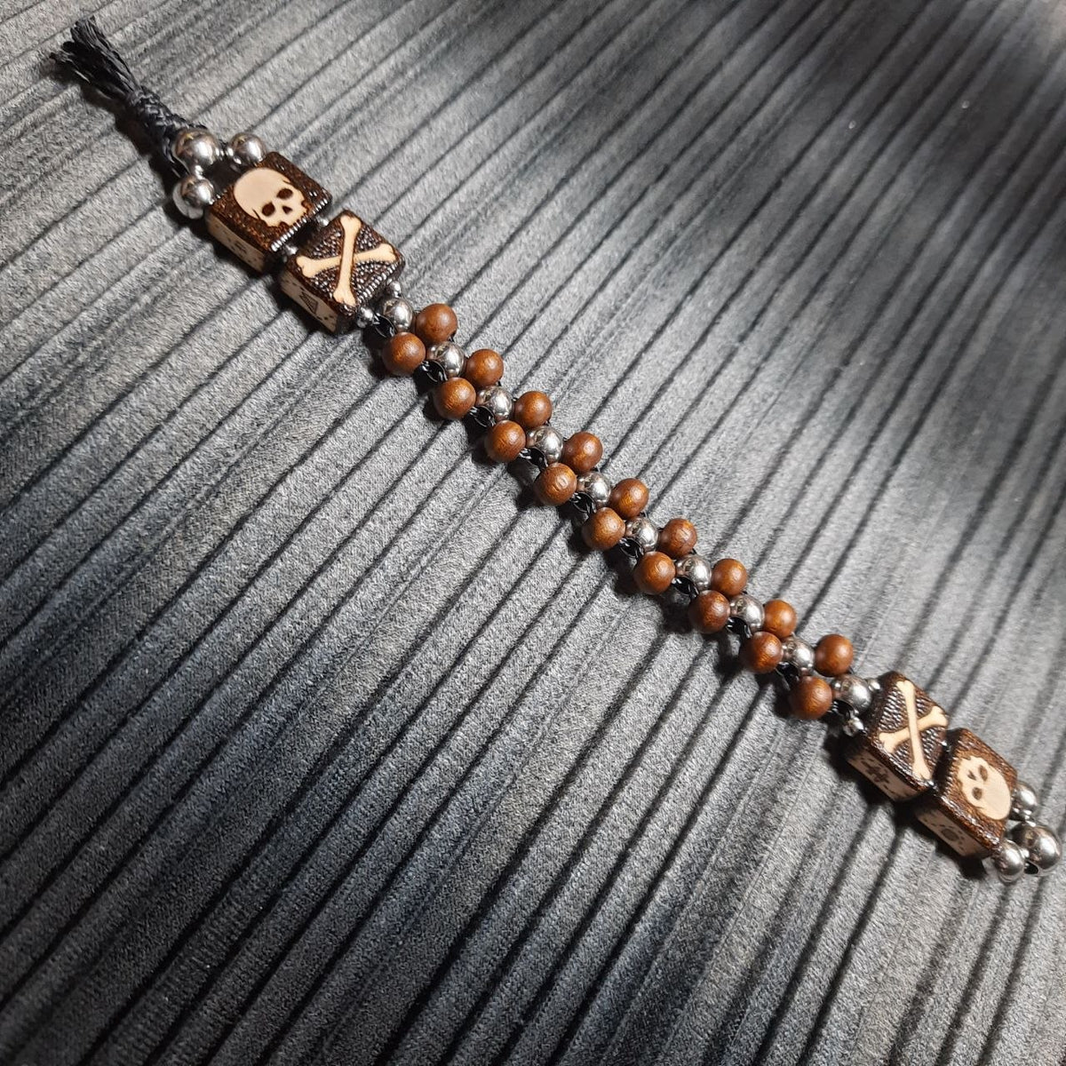 Handmade Wooden Chetki Skilltoy "Treasure Hunter" Slavic Flip Rosary | Pocket Worry Beads for Hand Dexterity