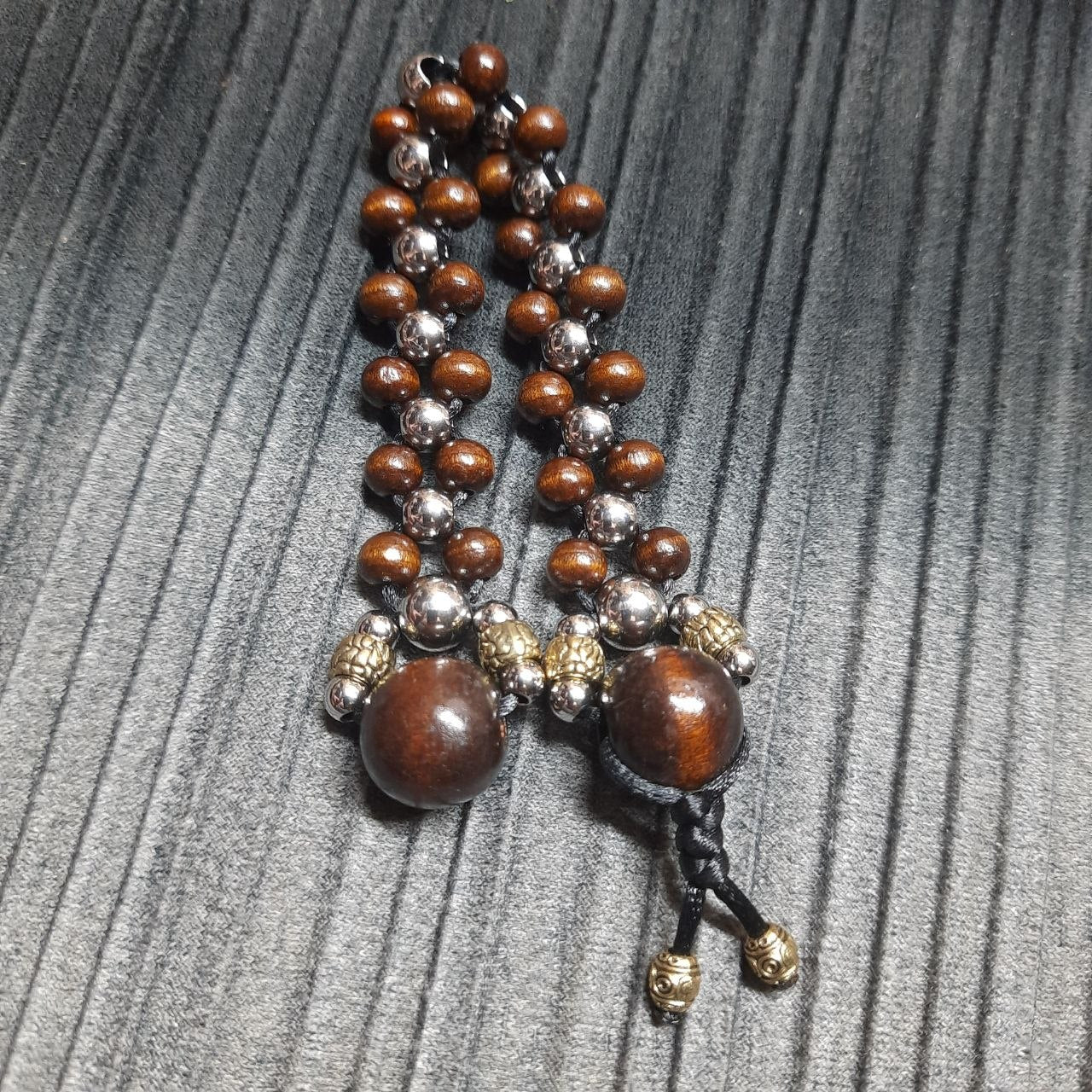 Handmade Wooden Chetki Skilltoy | Slavic Flip Rosary | Pocket Worry Beads for Hand "Duality of Eternity"