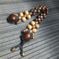 Handmade Wooden Chetki Skilltoy | Slavic Flip Rosary | Pocket Worry Beads for Hand "Duality of Eternity" v2