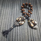 Handmade Wooden Chetki Skilltoy | Slavic Flip Rosary | Pocket Worry Beads for Hand "The Dark Soul of a Pirate"