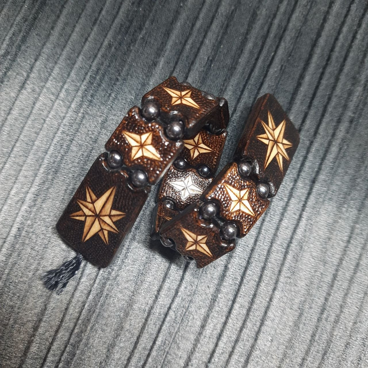 Chetki wooden "Wind rose" handmade