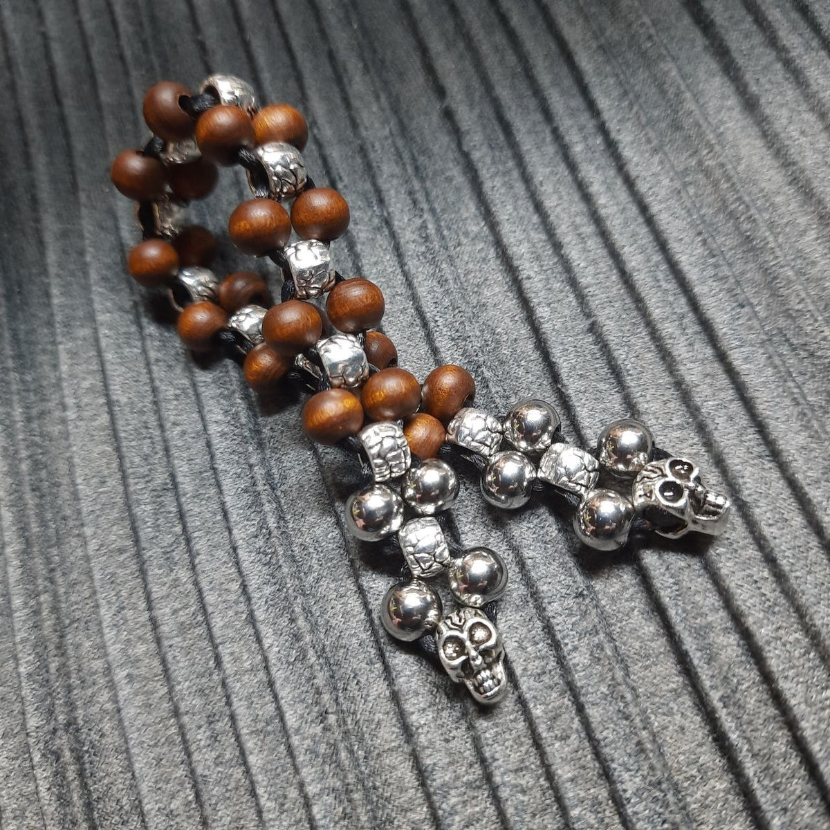 Handmade Wooden Chetki "Dragon Hunter"| Slavic Flip Rosary | Pocket Worry Beads for Hand