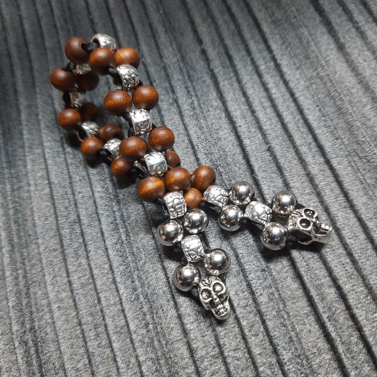Handmade Wooden Chetki "Dragon Hunter"| Slavic Flip Rosary | Pocket Worry Beads for Hand
