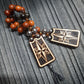 Handmade Wooden Chetki Skilltoy "Captain of the Golden Galleon" Slavic Flip Rosary | Pocket Worry Beads for Hand Dexterity