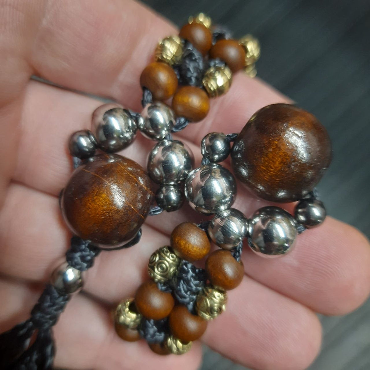 Handmade Wooden Chetki Skilltoy "Berivest – Guardian of the Fields"      Slavic Flip Rosary | Pocket Worry Beads for Hand Dexterity