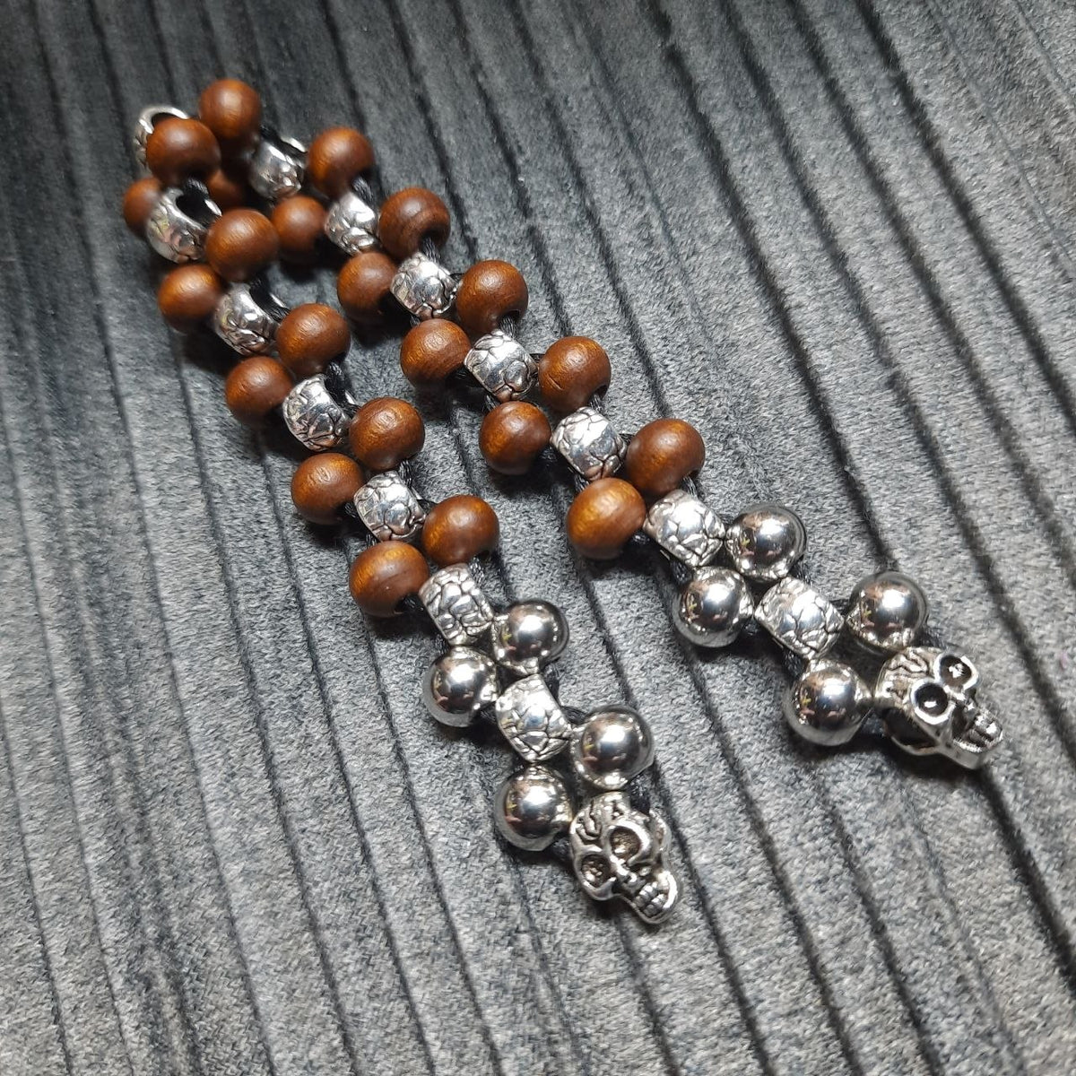 Handmade Wooden Chetki "Dragon Hunter"| Slavic Flip Rosary | Pocket Worry Beads for Hand