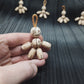 Pocket buddy Wooden keychain "Voodoo doll, magnetic" antistress, fidget, pocket friend (SCU: 240125-29)