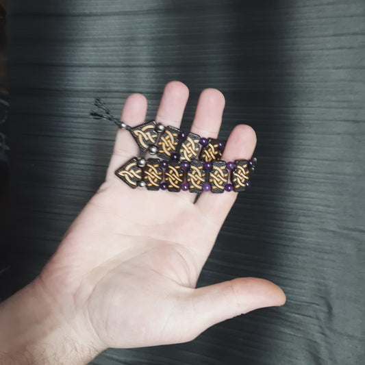 Handmade Wooden Chetki Skilltoy | Slavic Flip Rosary | Pocket Worry Beads for Hand Dexterity "Wandering Serenity"