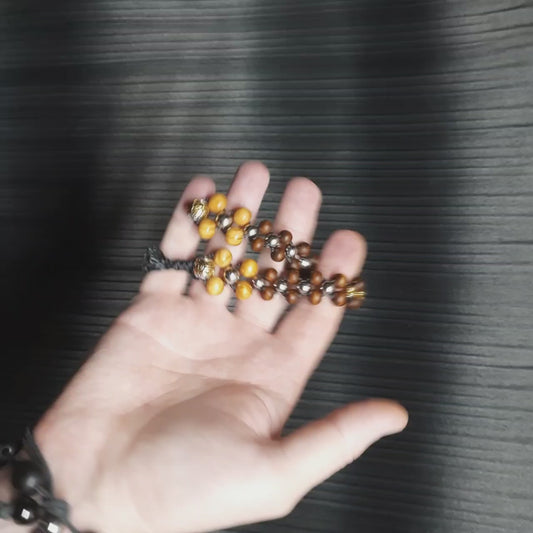 Handmade Wooden Chetki "Dream-realizer"      Slavic Flip Rosary | Pocket Worry Beads for Hand Dexterity