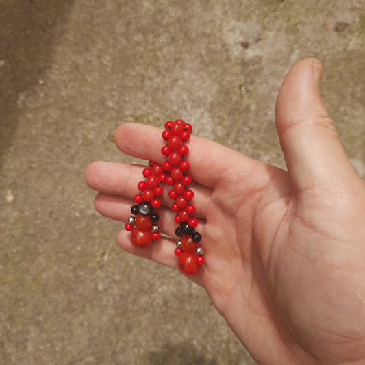 Chetki "Red Baron" rosary, anti-stress meditation and finger training (SCU: 3-12-24)