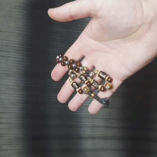 Handmade Wooden Chetki Skilltoy | Slavic Flip Rosary | Pocket Worry Beads for Handy "Konung of the Fertile Valley"
