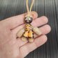 Pocket buddy wooden keychain magnetic "Space Raccoon" antistress, fidget, pocket friend (SCU: 240718)